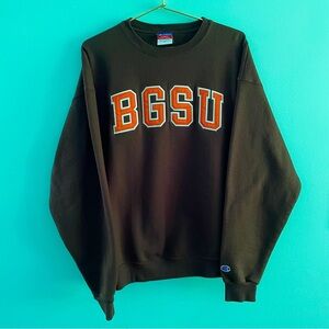 Bowling Green Champion Sweatshirt BGSU Crewneck Pullover Embroidered XL